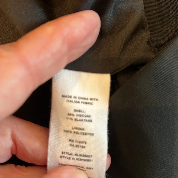 HELMUT LANG Black Asymmetrical Back Zip Dress Short Sleeve good stretch - Picture 5 of 5